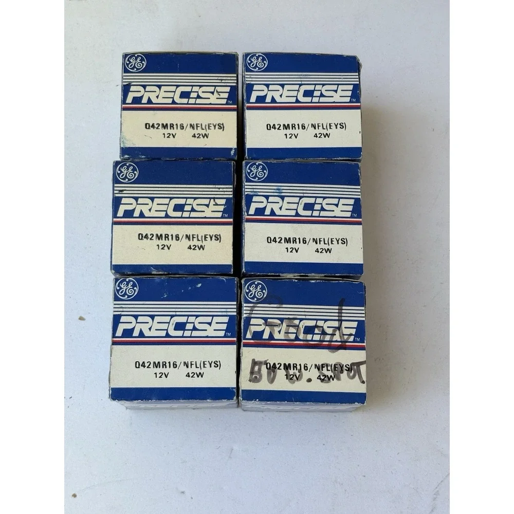 Lot of 6 GE  Q42MR16/NFL (EYS) Precise Multi Mirror Lamp Projector Bulb